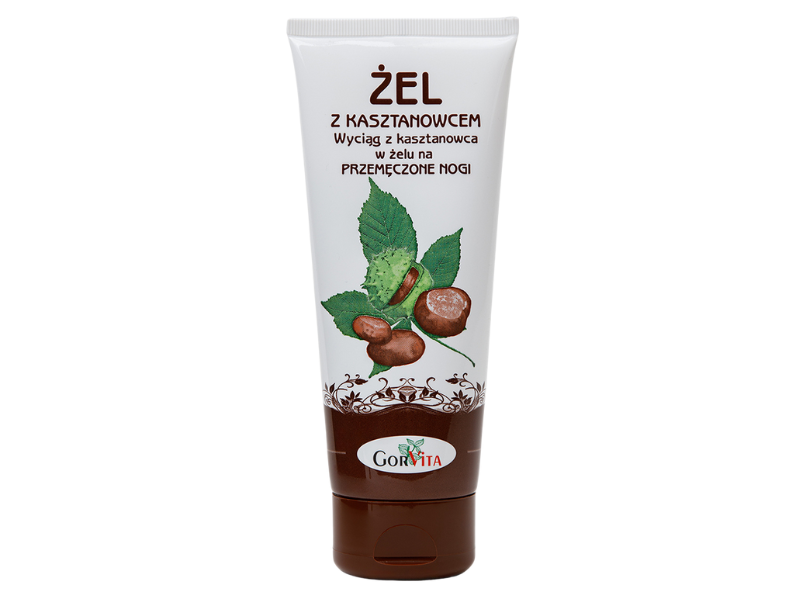 Zdjęcie przedstawia kosmetyk Żel z Kasztanowcem, żel.