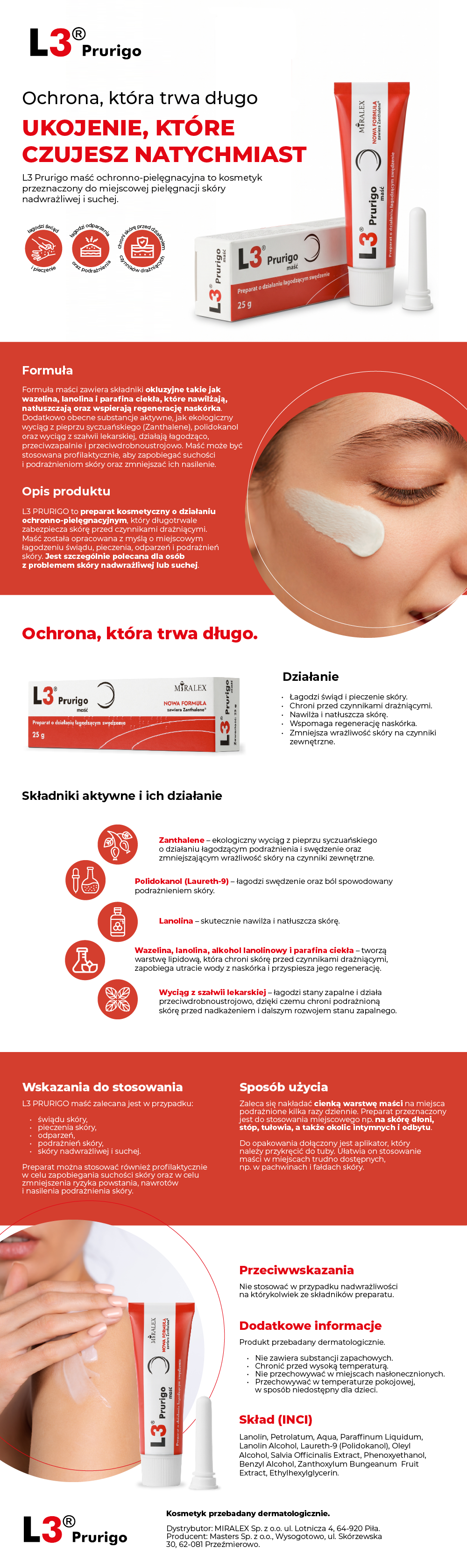 Zdjęcie przedstawia rich content L3 Prurigo, maść.