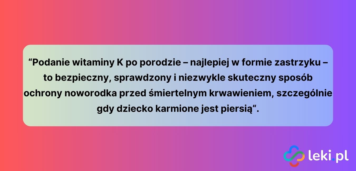 Witamina K po porodzie – skutki uboczne i bezpieczeństwo (fot. Canva).