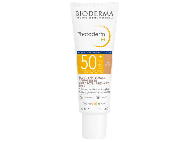 Zdjęcie przedstawia dermokosmetyk BIODERMA Photoderm M SPF50+, krem-żel.