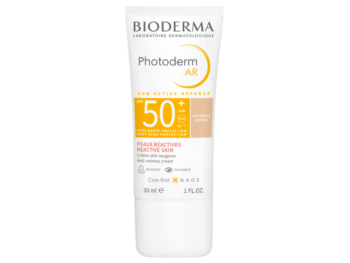 Zdjęcie przedstawia dermokosmetyk Bioderma Photoderm AR SPF50+, krem.