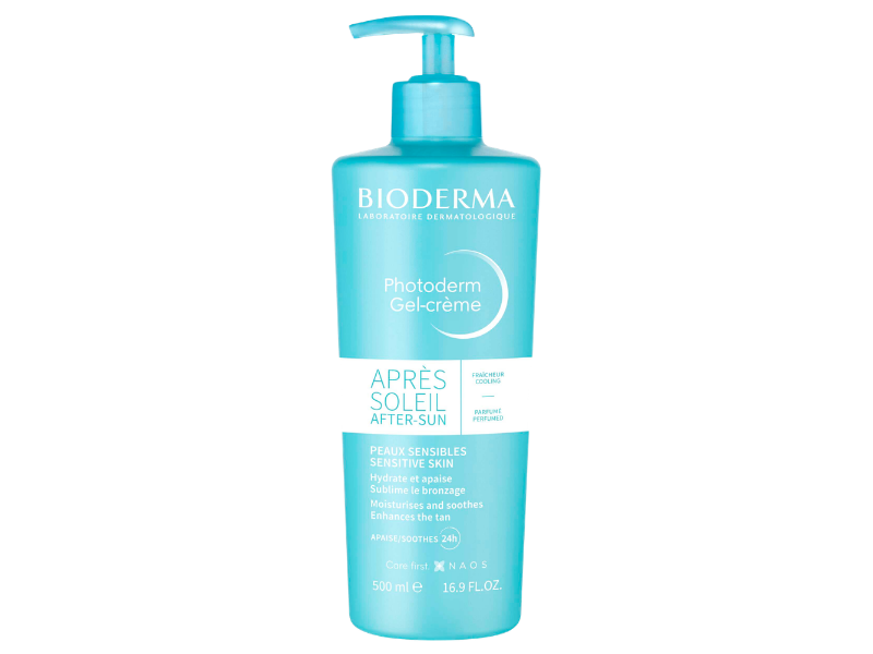 Zdjęcie przedstawia dermokosmetyk Bioderma Photoderm Apres-Soleil, żel-krem.