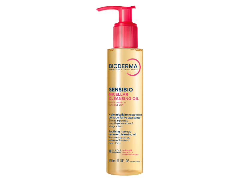 Zdjęcie przedstawia dermokosmetyk Bioderma Sensibio Micellar Cleansing Oil, olejek.
