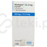 Madopar, kapsułki, 50 mg + 12,5 mg