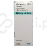 Madopar HBS, kapsułki, 100 mg + 25 mg