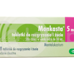 Monkasta, tabletki do rozgryzania i żucia, 5 mg