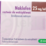 Naklofen, roztwór do wstrzykiwań, 25 mg/ml