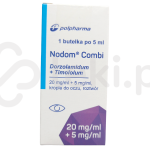 Nodom Combi, krople do oczu, roztwór, 20 mg + 5 mg/ml