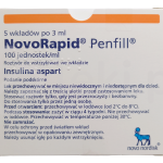 NovoRapid Penfill, roztwór do wstrzykiwań we wkładzie, 100 j./ml