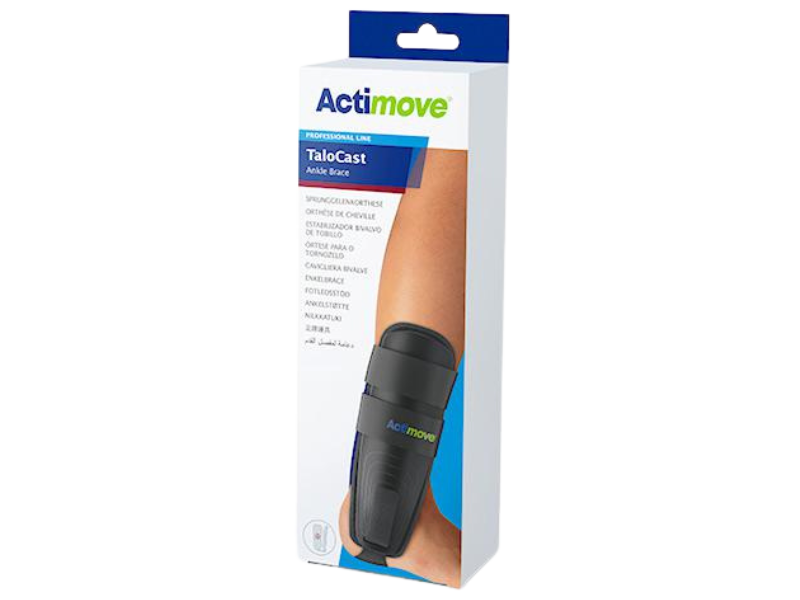 Zdjęcie przedstawia wyrób medyczny Actimove Professional Line Orteza stawu skokowego, sprzęt medyczny.