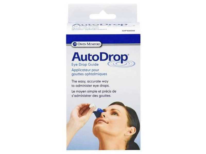 Zdjęcie przedstawia wyrób medyczny AutoDrop aplikator do kropli do oczu, sprzęt medyczny.