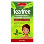 BEAUTY FORMULAS Tea Tree Głęboko oczyszczające paski na nos, plaster