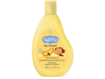 Zdjęcie przedstawia kosmetyk BEBBLE Szampon i żel pod prysznic 2w1 Bananowy.