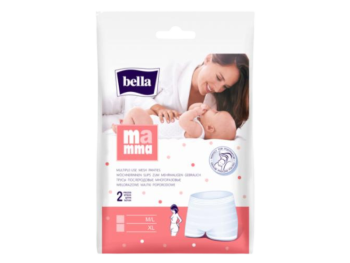 Zdjęcie przedstawia wyrób medyczny BELLA MAMMA Wielorazowe majtki poporodowe.