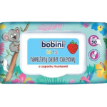 BOBINI KIDS Nawilżany papier toaletowy o zapachu truskawki, chusteczki