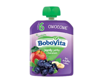 BoboVita Mus jagody, jabłka, banan