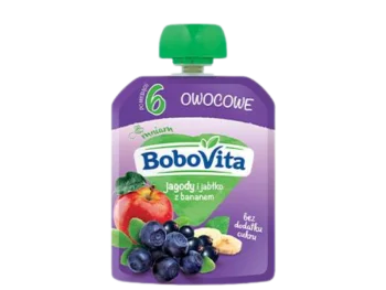 Zdjęcie produktu BoboVita Mus jagody, jabłka, banan