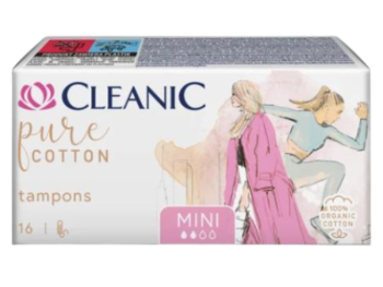 Zdjęcie przedstawia wyrób medyczny Cleanic Pure Cotton Tampony Mini.