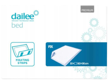Zdjęcie przedstawia wyrób medyczny DAILEE Bed Premium Fix Podkłady higieniczne.