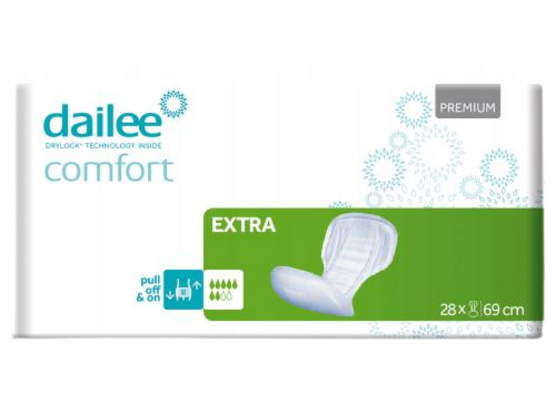 Zdjęcie przedstawia wyrób medyczny DAILEE Comfort Premium Extra, środki chłonne.