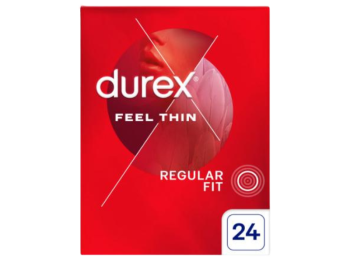 Zdjęcie przedstawia wyrób medyczny DUREX Feel Thin Cienkie prezerwatywy.