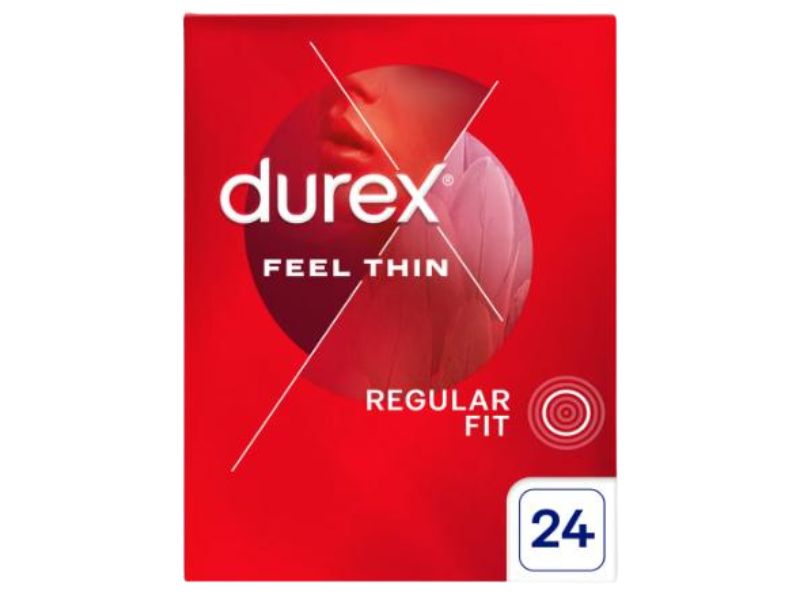 Zdjęcie przedstawia wyrób medyczny DUREX Feel Thin Cienkie prezerwatywy.