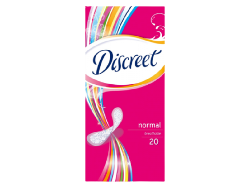 Zdjęcie przedstawia wyrób medyczny Discreet Normal 0% Perfume, środki chłonne.
