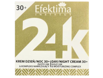 Zdjęcie przedstawia kosmetyk EFEKTIMA 24K Krem dzień/noc 30+.