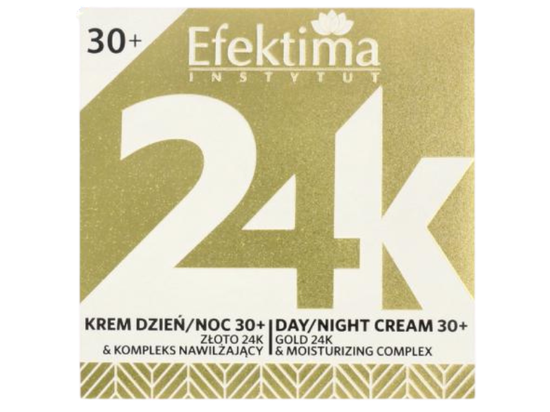 Zdjęcie przedstawia kosmetyk EFEKTIMA 24K Krem dzień/noc 30+.