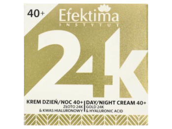 Zdjęcie przedstawia kosmetyk EFEKTIMA 24K Krem dzień/noc 40+.