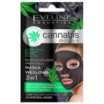 EVELINE Cannabis Skin Care Maska węglowa do twarzy 3w1