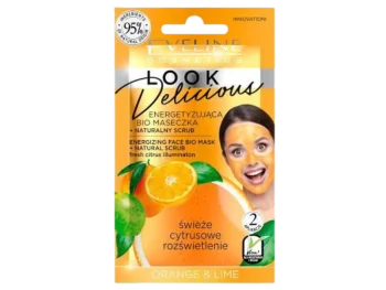 Zdjęcie produktu EVELINE Look Delicious Energetyzująca maseczka z naturalnym peelingiem Orange, maska