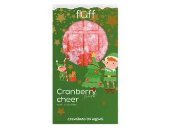 Zdjęcie produktu FLUFF Musująca czekolada do kąpieli Cranberry Cheer, kostka