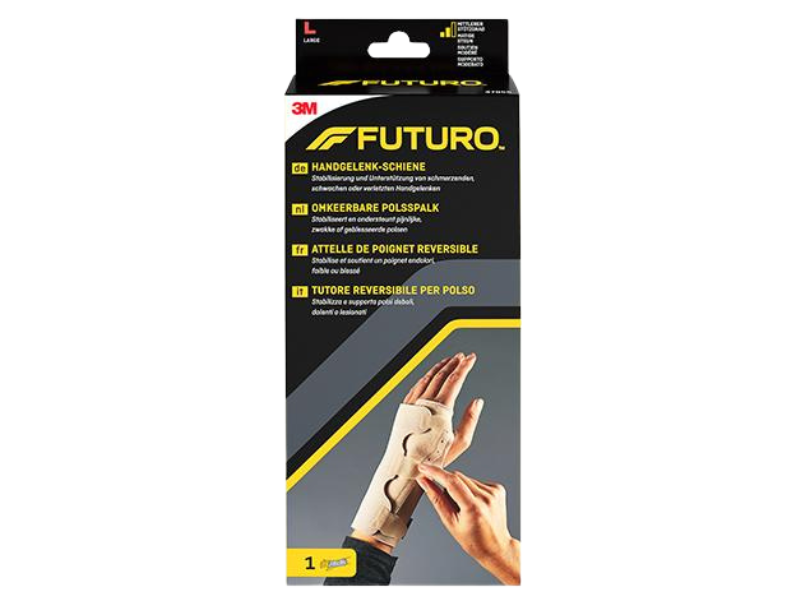 Zdjęcie przedstawia wyrób medyczny FUTURO Dwustronny stabilizator nadgarstka z szyną.