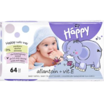 HAPPY Chusteczki nawilżane dla dzieci z witaminą E i alantoiną