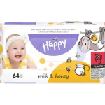 HAPPY Milk&Honey Chusteczki nawilżane dla dzieci