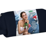 HERBAPOL Zestaw z kosmetyczką: Malina Żel nawilżający + Kojący balsam do ciała + Regenerujący krem do rąk, żel,balsam,krem