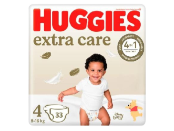 Zdjęcie przedstawia wyrób medyczny HUGGIES Extra Care Jumbo, pieluchy.