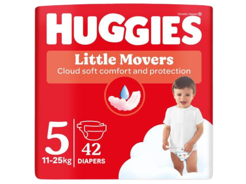 Zdjęcie przedstawia HUGGIES Pieluchy Ultra Comfort Jumbo Pack 5 (11-25kg).
