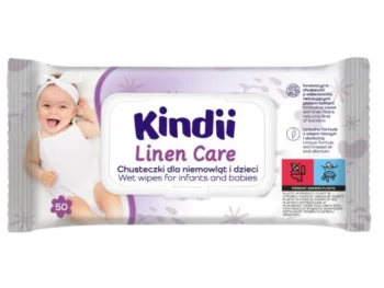 Zdjęcie produktu KINDII Linen Care Chusteczki nawilżane dla niemowląt i dzieci