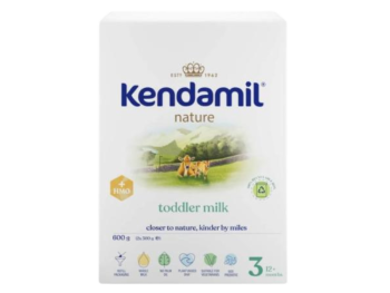 Zdjęcie przedstawia środek spożywczy Kendamil Nature 3 HMO+, proszek.