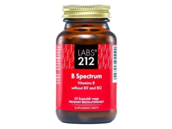 Zdjęcie przedstawia suplement diety LABS212 B Spectrum, kapsułki.