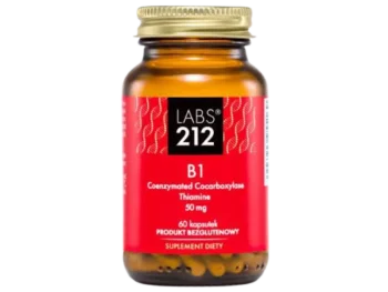 Zdjęcie produktu LABS212 Witamina B1 Kokarboksylaza z Tiaminą, kapsułki, 50 mg