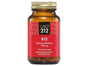 Zdjęcie produktu Labs212 Witamina B12 Hydroksykobalamina, kapsułki, 100 µg