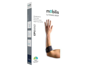 Zdjęcie przedstawia wyrób medyczny MOBILIS EpiBand Stabilizator łokcia, sprzęt medyczny.