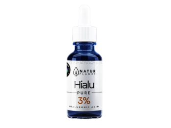 Zdjęcie przedstawia dermokosmetyk NaturPlanet HIALU-PURE 3% Serum, 3%.