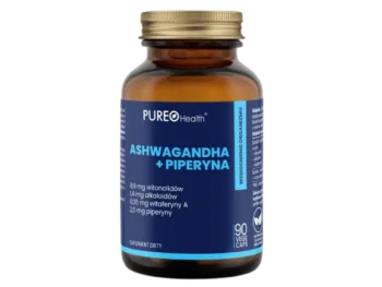 Zdjęcie produktu PUREO Health Ashwagandha + Piperyna, kapsułki