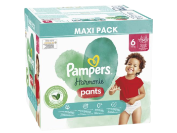 Zdjęcie przedstawia wybrób medyczny Pampers Harmonie Baby Pants, pieluchomajtki.