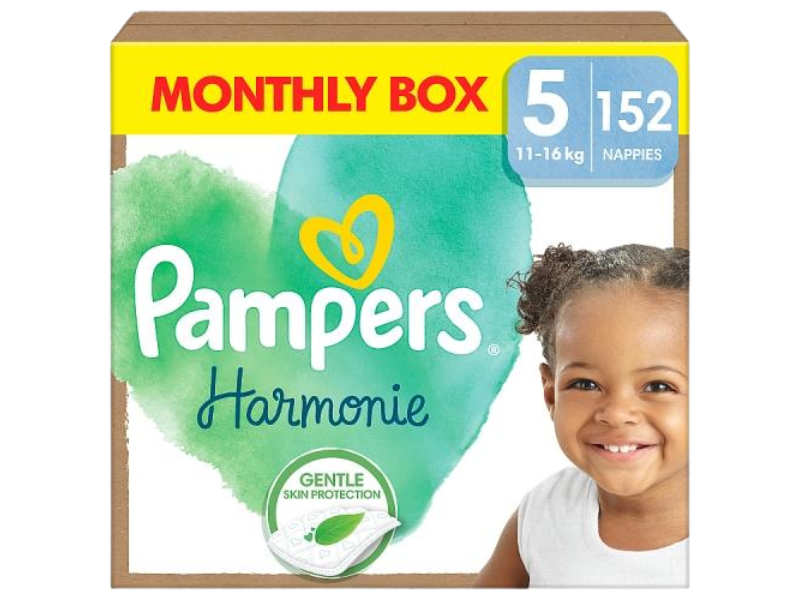 Pampers Harmonie Pieluszki rozmiar 5 Junior 11-16kg, pieluchomajtki