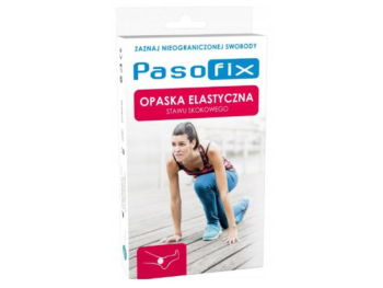 Zdjęcie przedstawia wyrób medyczny PasoFix Opaska elastyczna stawu skokowego.